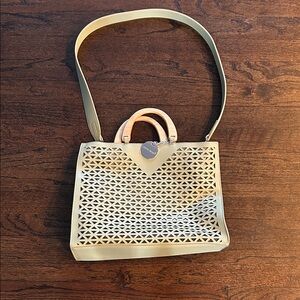 Alex Max Women’s Chic Seafoam Green Geometric Tote Bag